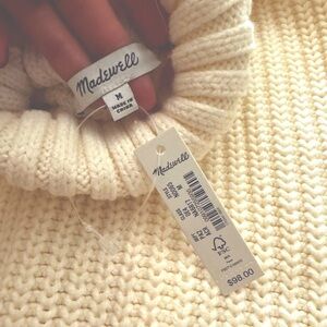 *NWT* Madewell turtleneck sweater in antique cream